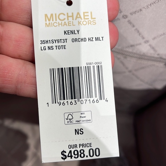 Michael Kors Kenly Orchid Haze Multi Large NS Tote - Picture 7 of 16